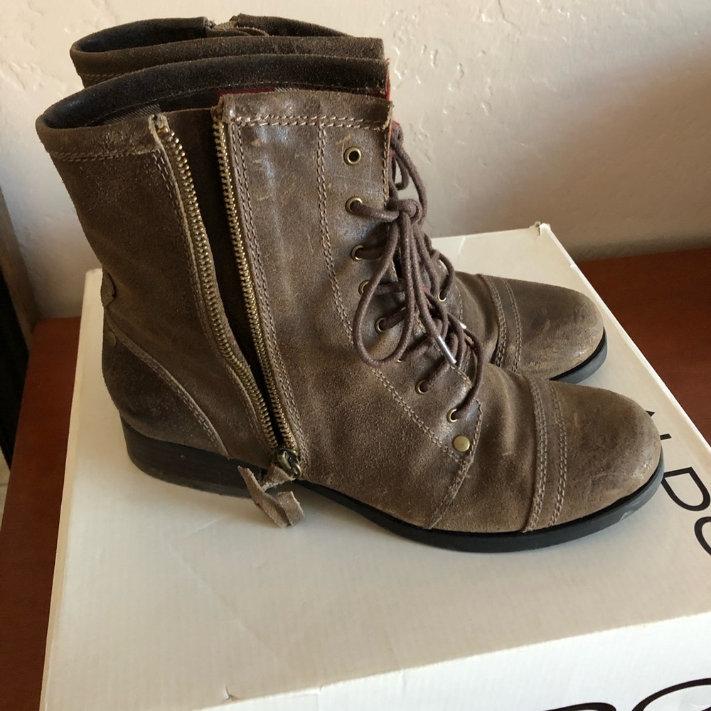Aldo Distressed Combat Boots Size 7